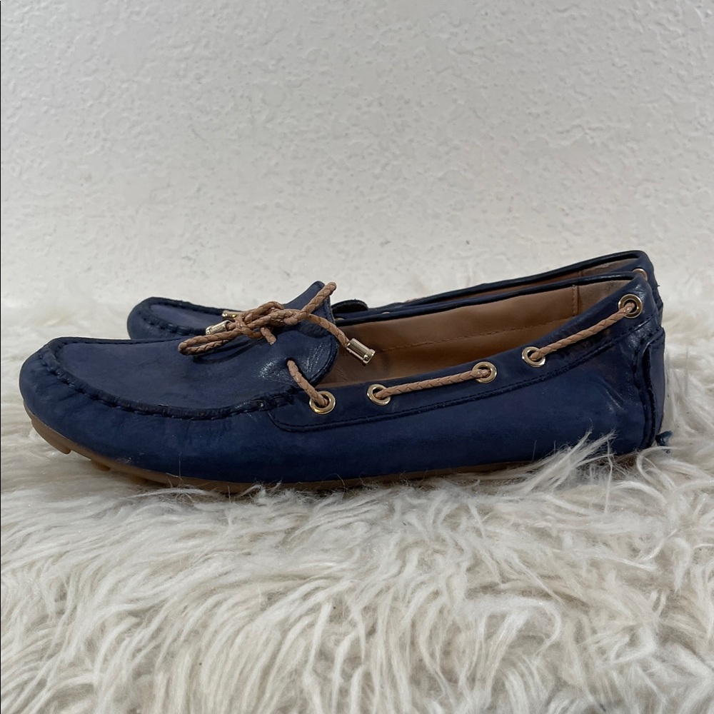 GEOX Respira Loafers Blue Round Toe Size 38 (7.5) - Picture 7 of 12